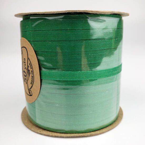 3/16th inch ribbon cotton kelly-green