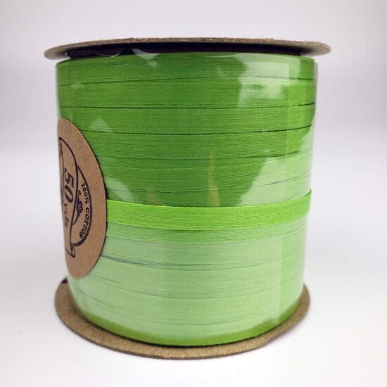 3/16th inch ribbon cotton lime