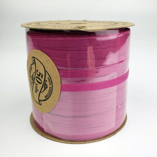 3/16th inch ribbon cotton magenta