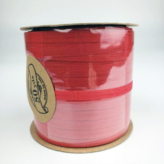 3/16th inch ribbon cotton red