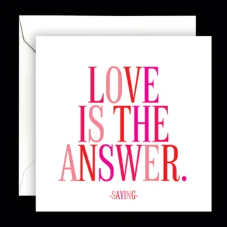 Love Answer Greeting Card