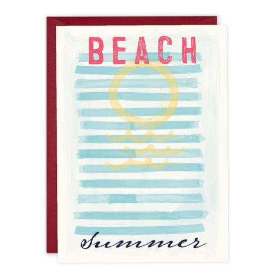 Beach Summer Note Card.