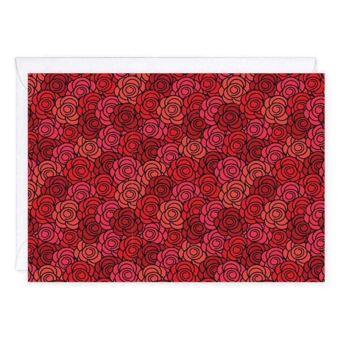 Bed of Roses Greeting Card