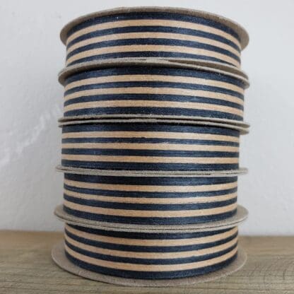 Black And Kraft Cotton Ribbon