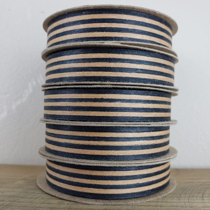 Black And Kraft Cotton Ribbon