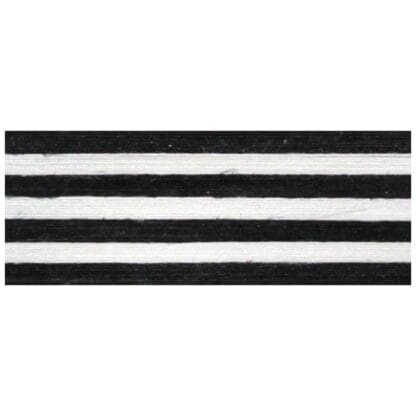 Black and White Cotton Stripes Ribbon