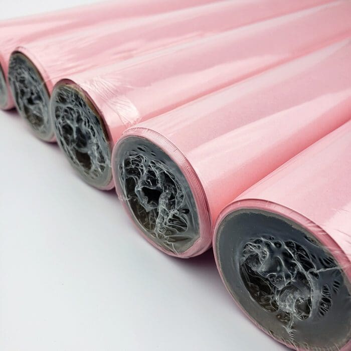 Blossom Roll Wrap. This solid-colored gift-wrapping paper corresponds beautifully with our tissue papers, gift tags, ribbons, and more. 30″ x 10′ continuous roll.