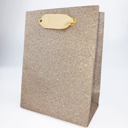 Champagne Glitter Gift Bag Small