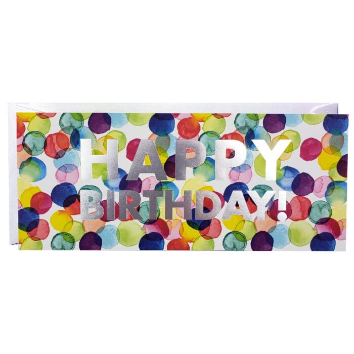 Colorful Confetti Birthday Card