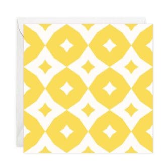 Diamond Pattern Paper Note Card