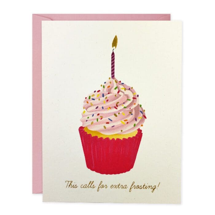 Extra Frosting Birthday Card