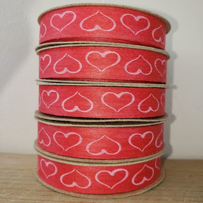 Flip Flop Hearts Cotton Ribbon