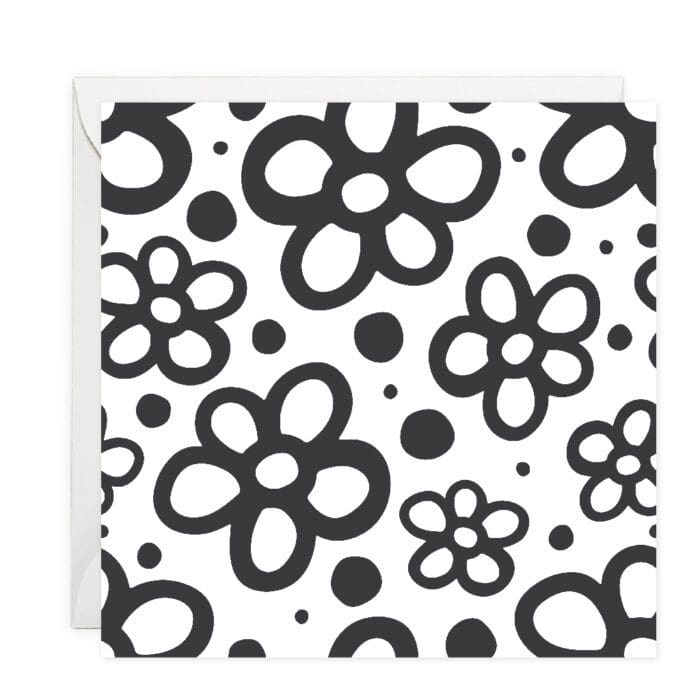 Floral Print Note Card