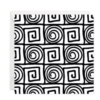 Geometric Pattern Paper Note Card