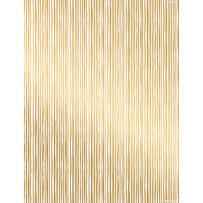 Gold Foil Stripes Wrapping Paper. Bright and bold, this gold foil wrapping paper features shimmering metallic diagonal stripes. 30″ x 10′ continuous roll.
