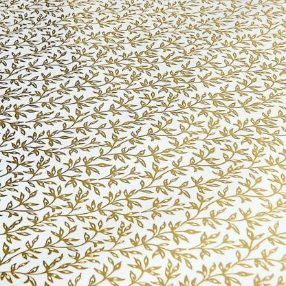 Gold Vines Stone Wrapping Paper.