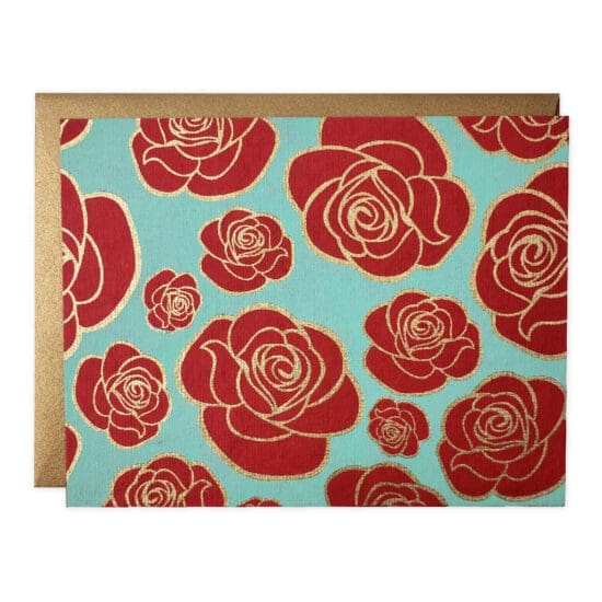 Handmade Rose Pool Stationery