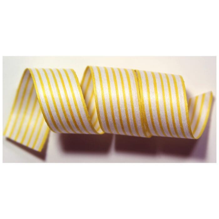 Jonquil Mini Stripe Cotton Ribbon