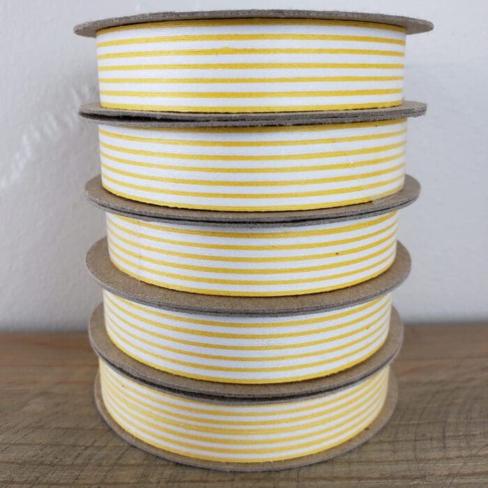 Jonquil Mini Stripe Cotton Ribbon