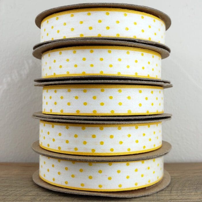 Jonquil Swiss Dot Cotton Ribbon