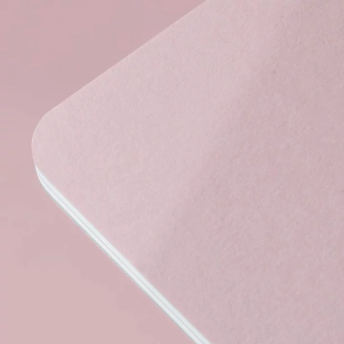 Pastel Pink Softcover Journal. Outer Cover.