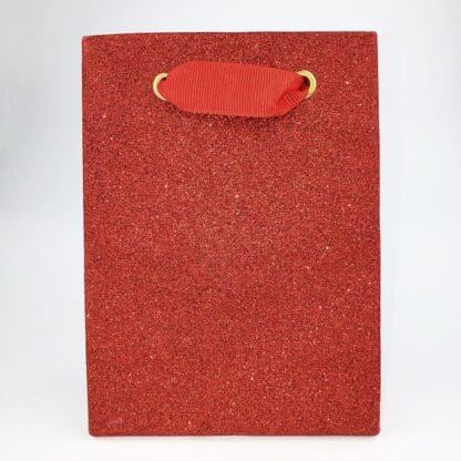 Red Glitter Gift Bag Small