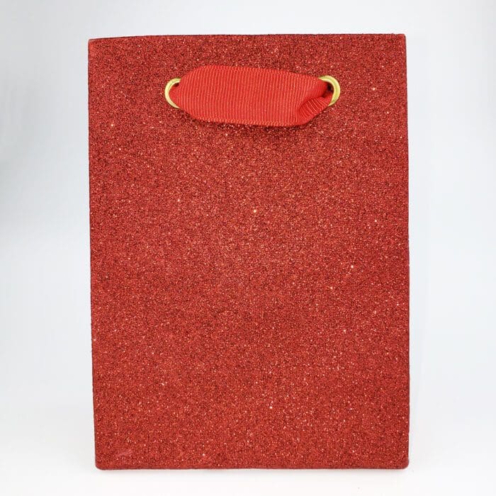 Red Glitter Gift Bag Small