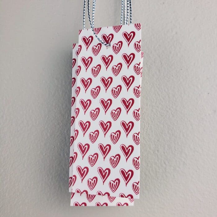 Red Hearts Gift Tag