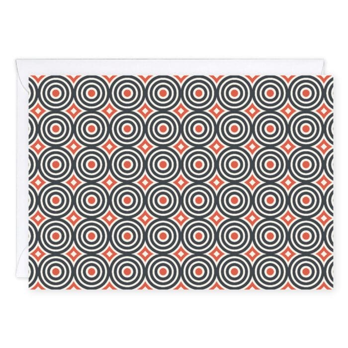 Retro Circle Greeting Card