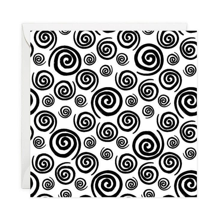 Spiral Circles Note Card