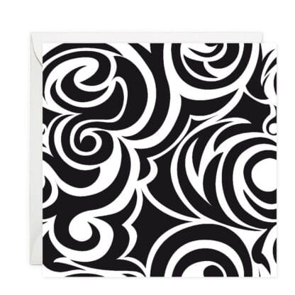 Spirals Curls Note Card