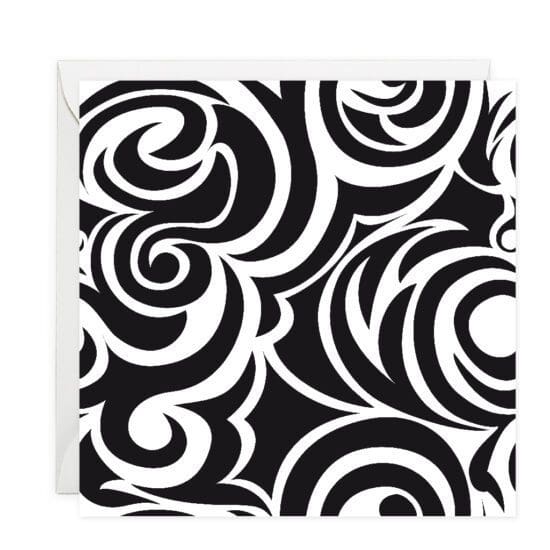 Spirals Curls Note Card