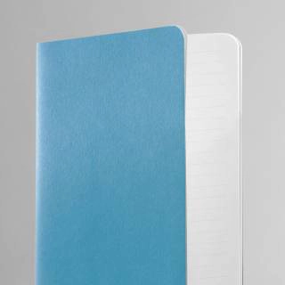 Steel Blue Softcover Journals. Lined.