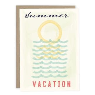 Summer Vacation Note Card