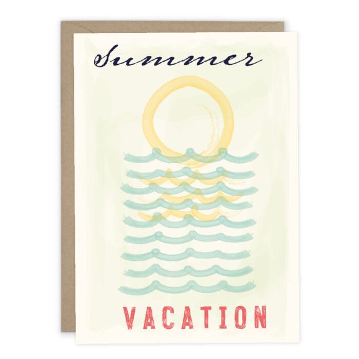 Summer Vacation Note Card