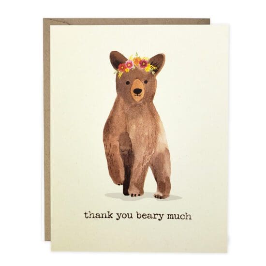 Beary Much Thank You Card