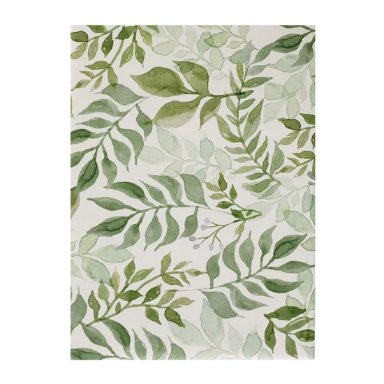 Watercolor Garden Wrapping Paper. Elegant watercolor wrapping paper featuring delicate branches in varying shades of green. 27″ x 39” two sheets per roll.